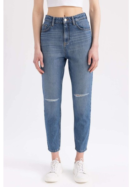 Wiser Wash Mom Fit Jean %100 Pamuk Pantolon Z9722AZ23SP