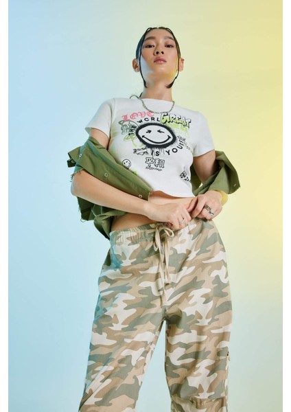 Coool SmileyWorld Fitted Fitilli Kaşkorse Kısa Kollu Tişört A5612AX23SM modelleri