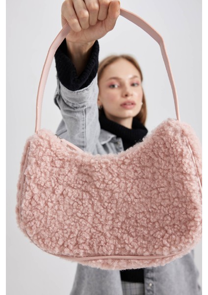 Kadın Pelüş El Çantası B0802AXNS