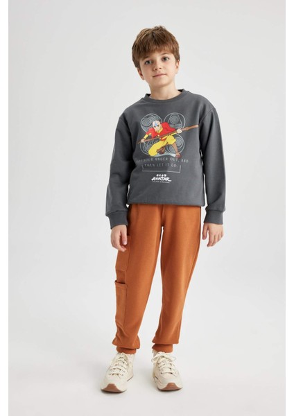 Erkek Çocuk Avatar the Last Airbender Kapüşonlu Sweatshirt B2216A823WN