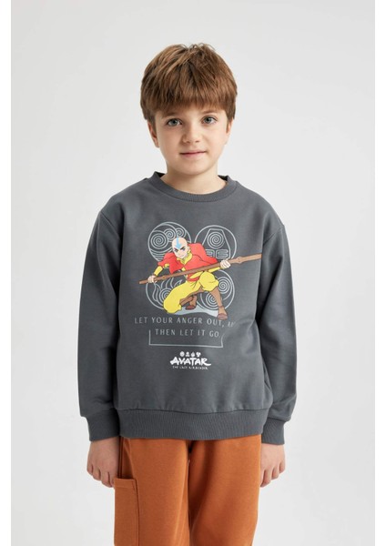 Erkek Çocuk Avatar the Last Airbender Kapüşonlu Sweatshirt B2216A823WN