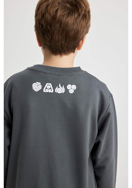 Erkek Çocuk Avatar the Last Airbender Kapüşonlu Sweatshirt B2216A823WN