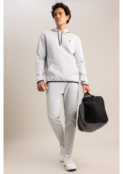 DeFactoFit Slim Fit Beli Lastikli Cepli Düz Paça Jogger Eşofman Altı S3309AZ23SP