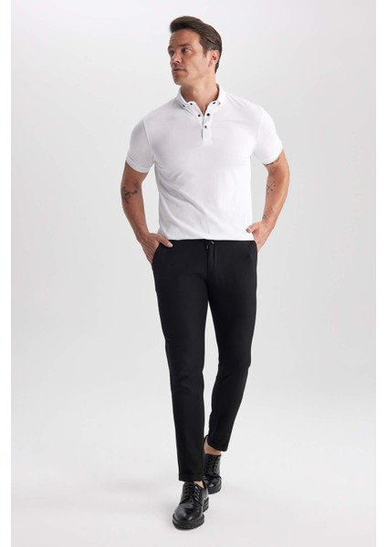 Slim Fit Polo Yaka Kısa Kollu Pamuklu Tişört T5259AZ23SP