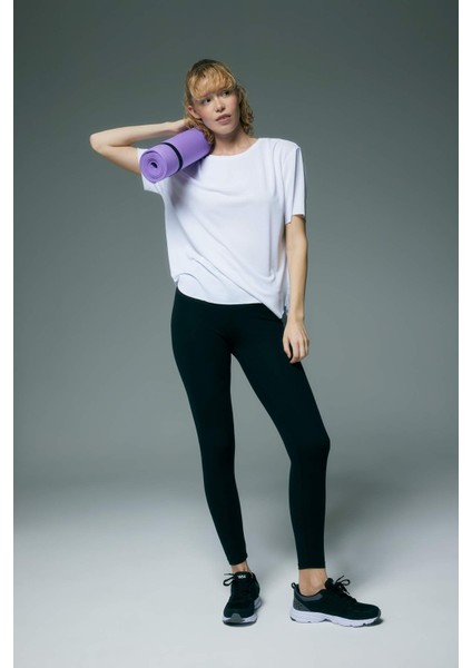 Fit Beli Saran Pamuklu Sporcu Tayt Z6327AZ23SP