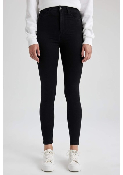 Super Skinny Fit Yüksek Bel Dar Paça Basic Jean Pantolon A5818AX23WN