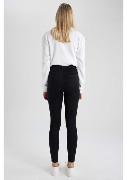 Super Skinny Fit Yüksek Bel Dar Paça Basic Jean Pantolon A5818AX23WN