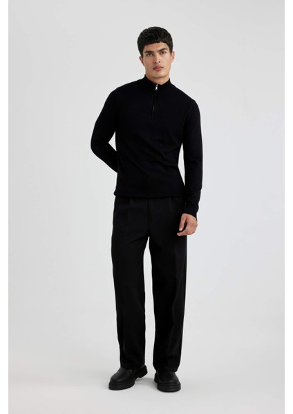 Slim Fit Yarım Balıkçı Yaka Triko Kazak U6917AZ23WN fiyatları