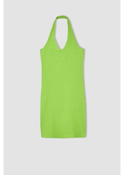 Coool Bodycon V Yaka Basic Kaşkorse Mini Elbise Y7479AZ22SM indirimleri