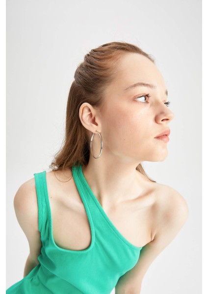 Coool Bodycon Basic Tek Omuzlu Kaşkorse Mini Elbise Y7766AZ22HS modelleri