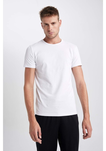 Slim Fit Bisiklet Yaka Basic Kısa Kollu Fanila L4885AZ23AU