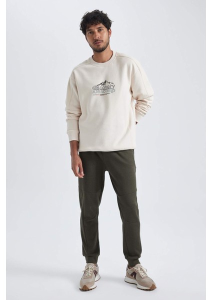 Pike Jogger Eşofman Altı Slim Fit Dar Kesim Beli Bağcıklı Lastikli Paça Fermuar Cepli A5347AX23AU