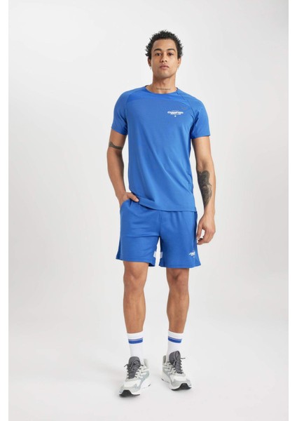 Fit Slim Fit Dar Kesim Sporcu Kısa Paça Şort B5028AX24SP