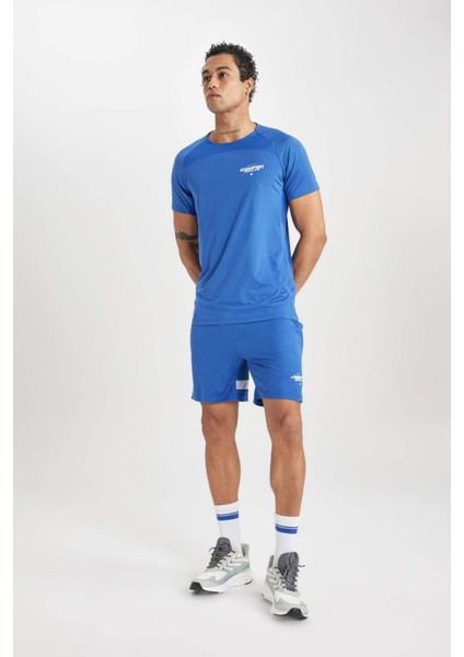 Fit Slim Fit Dar Kesim Sporcu Kısa Paça Şort B5028AX24SP