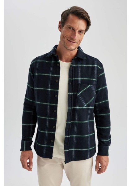 Modern Fit Uzun Kollu Gömlek A6326AX23WN