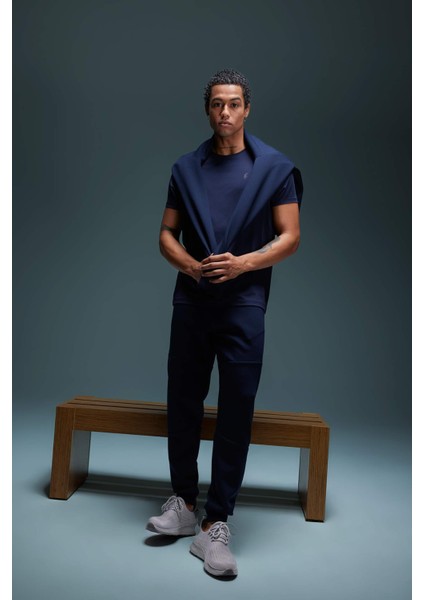 Fit Sporcu Jogger Eşofman Altı Slim Fit Dar Kesim Çift Cepli Beli Paçası Lastikli Skuba Dalgıç Kumaş B4761AX24SP modelleri