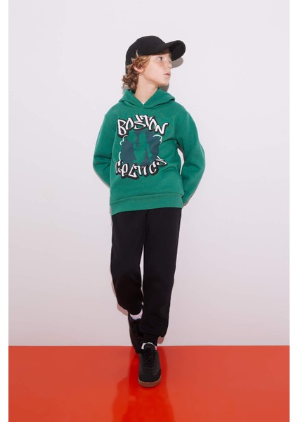 Erkek Çocuk NBA Boston Celtics Kapüşonlu Kalın Sweatshirt B4909A823WN fiyatları