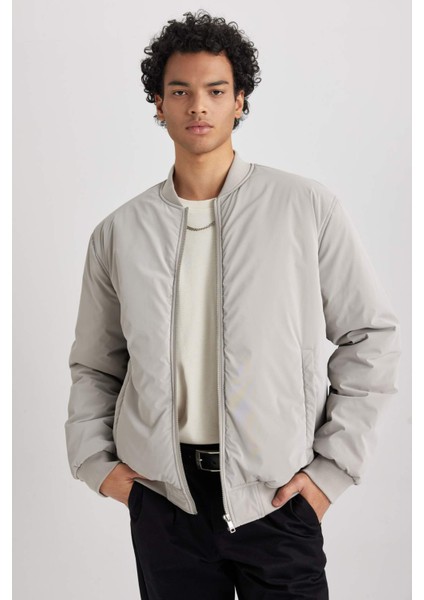 Slim Fit Kolej Yaka Bomber Mont A3105AX23AU
