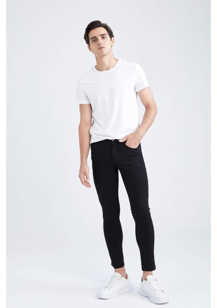 Carlo Skinny Fit Ekstra Dar Kalıp Normal Bel Ekstra Dar Paça Jean Pantolon Y7497AZ22AU