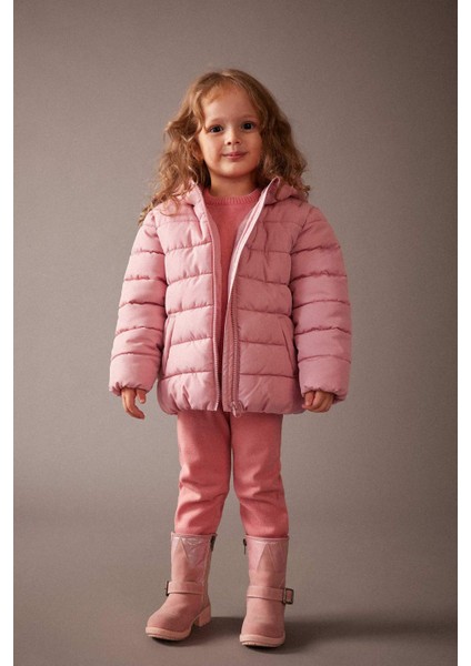Kız Bebek Su İtici Kapüşonlu Şişme Mont A2456A523AU fiyatları