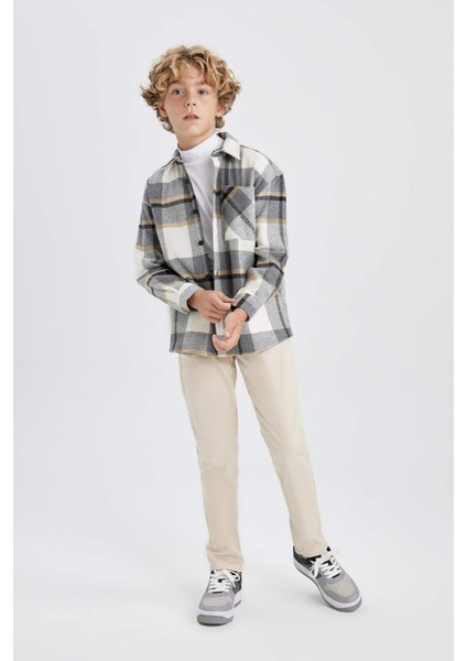 Erkek Çocuk Esnek Belli Gabardin Okul Pantolonu T8850A623AU