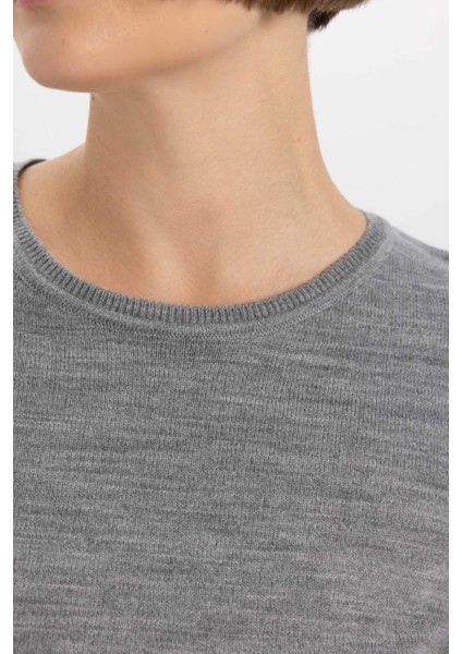 Regular Fit Bisiklet Yaka Kazak F7091AZ23WN
