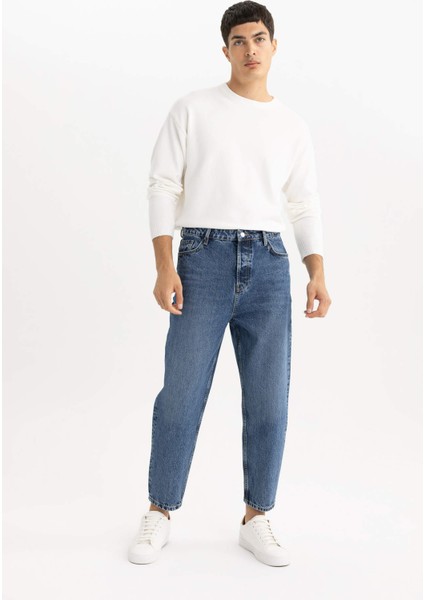 Wiser Wash Balloon Fit Bol Kalıp Yüksek Bel Normal Paça Jean Pantolon B4378AX23AU