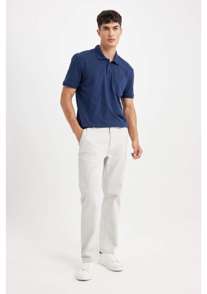 %100 Pamuk New Regular Fit Polo Yaka Kısa Kollu Pike Basic Düz Tişört D4610AX24SM fiyatları