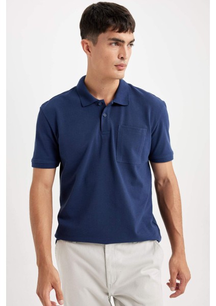 %100 Pamuk New Regular Fit Polo Yaka Kısa Kollu Pike Basic Düz Tişört D4610AX24SM indirimleri