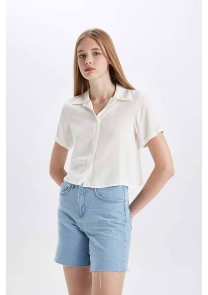 Regular Fit Kısa Kollu Gömlek D0362AX24SM