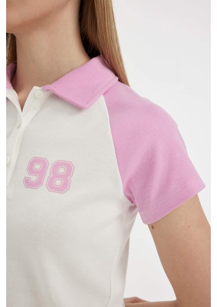 Fitted Baskılı Kısa Kollu Tişört D1093AX24SM fırsatları