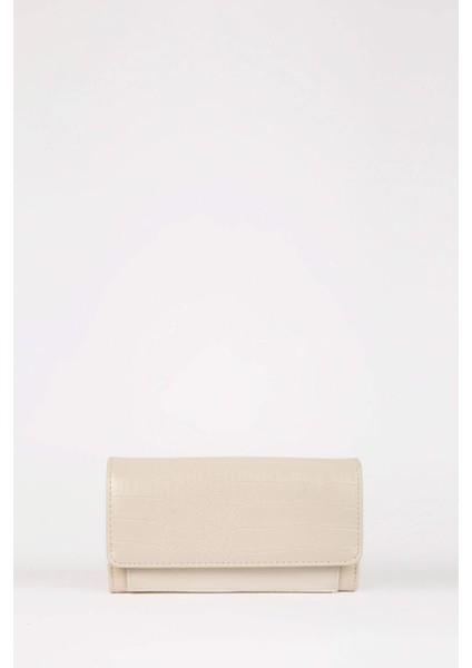 Kadın Kroko Desenli Suni Deri Cüzdan C9394AXNS