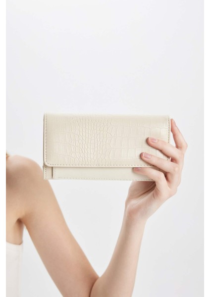 Kadın Kroko Desenli Suni Deri Cüzdan C9394AXNS fiyatları