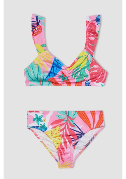Kız Çocuk Desenli Bikini Takımı C4156A824HS
