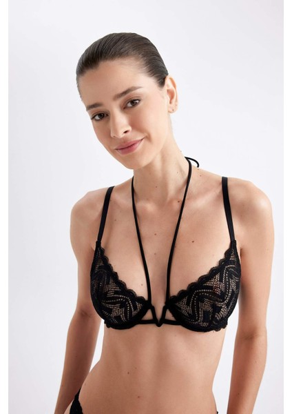 Fall in Love Dantelli Kapsız Telli Balenli Bra Y7084AZ24SP