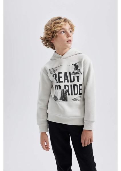Erkek Çocuk Kapüşonlu Sweatshirt Eşofman Altı 2'li Takım B2920A823WN indirimleri