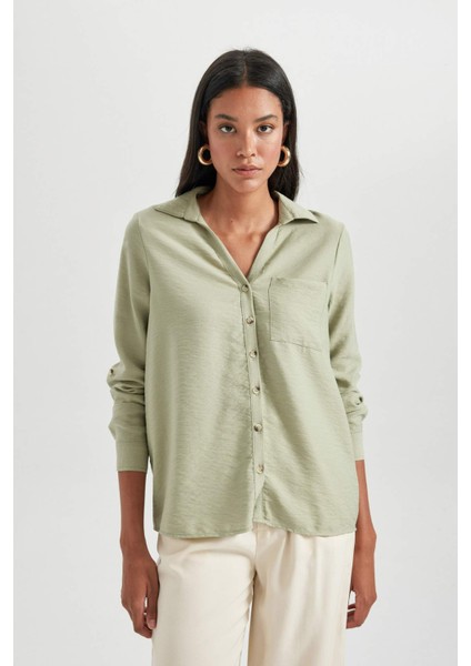 Regular Fit Uzun Kollu Gömlek M9407AZ23AU