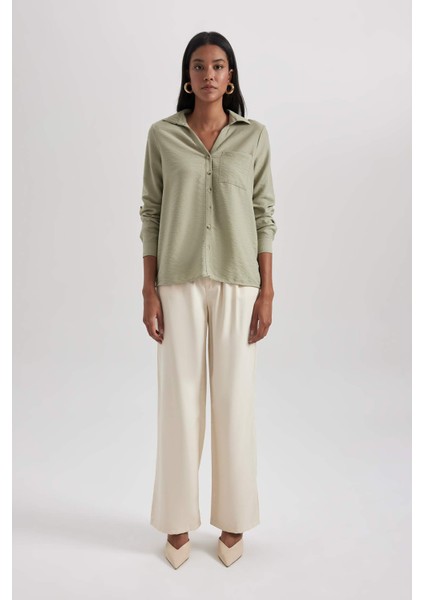 Regular Fit Uzun Kollu Gömlek M9407AZ23AU fiyatları