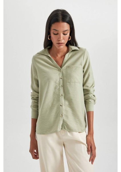 Regular Fit Uzun Kollu Gömlek M9407AZ23AU fırsatları