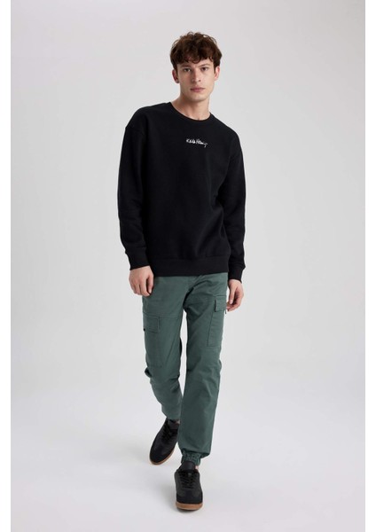 Slim Kargo Jogger Kargo Cepli Gabardin Pantolon S9874AZ23WN modelleri