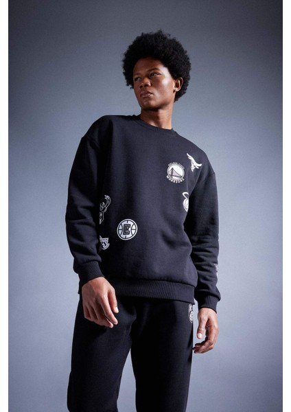 Fit NBA Current Teams Comfort Fit Bisiklet Yaka Kalın Sweatshirt A4112AX23AU