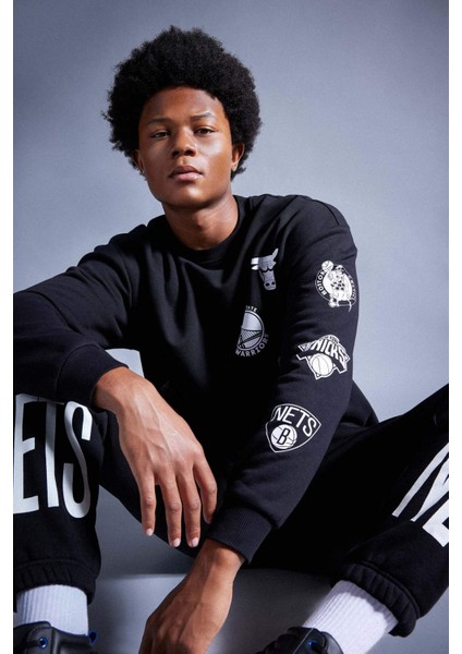 Fit NBA Current Teams Comfort Fit Bisiklet Yaka Kalın Sweatshirt A4112AX23AU modelleri