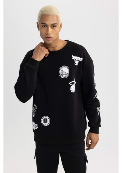 Fit NBA Current Teams Comfort Fit Bisiklet Yaka Kalın Sweatshirt A4112AX23AU fırsatları