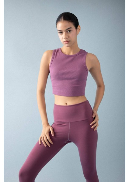 Fit Slim Fit Bisiklet Yaka Ribana Sporcu Basic Atlet Z6573AZ24SP