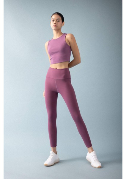 Fit Slim Fit Bisiklet Yaka Ribana Sporcu Basic Atlet Z6573AZ24SP