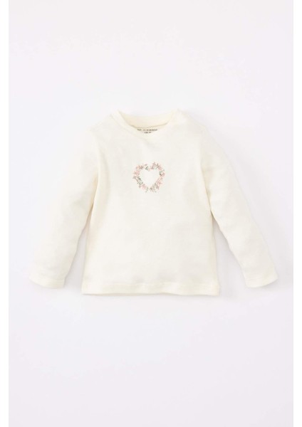 Kız Bebek 2'li Takım Uzun Kollu Tişört Krinkıl Kumaş Salopet indirimleri