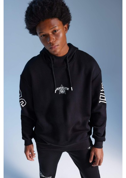 Fit NBA Brooklyn Nets Boxy Fit Kapüşonlu Kalın Sweatshirt A7251AX23AU modelleri