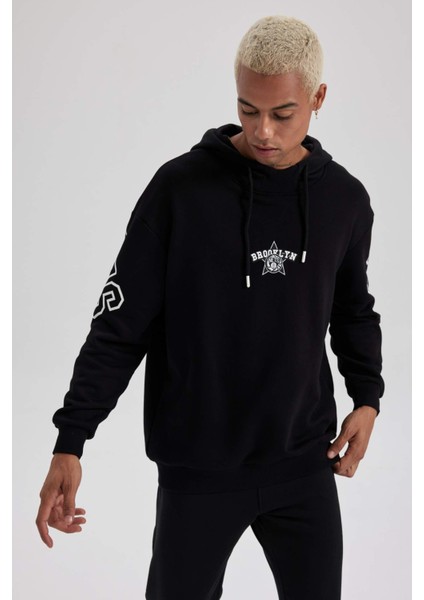 Fit NBA Brooklyn Nets Boxy Fit Kapüşonlu Kalın Sweatshirt A7251AX23AU fırsatları