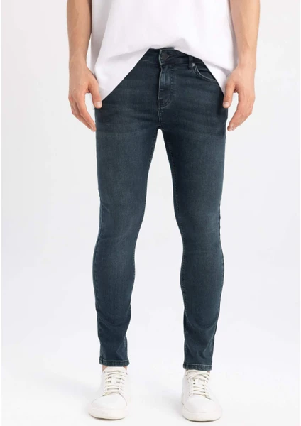 Super Skinny En Dar Kalıp Normal Bel Ekstra Dar Paça Jean Pantolon Z6298AZ24SP