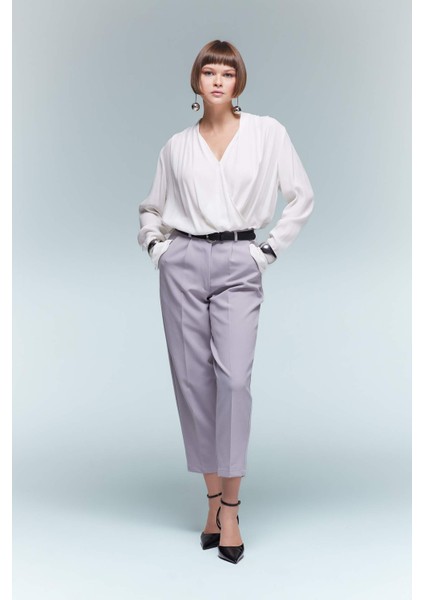 Tapered Fit Cepli Kısa Paça Pantolon B1673AX23AU